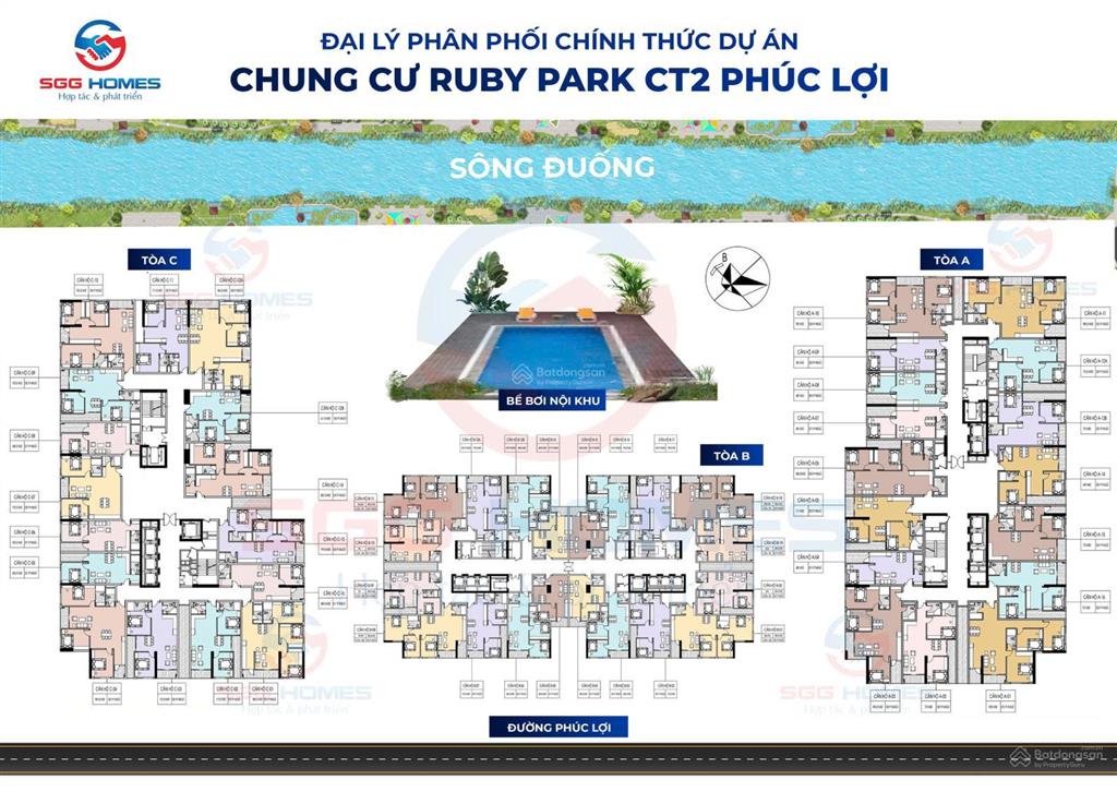 Căn hộ 1pn diện tích 46m2, tầng cao, view sông, hướng mát, nội thất cơ bản, vào tên trực tiếp cdt
