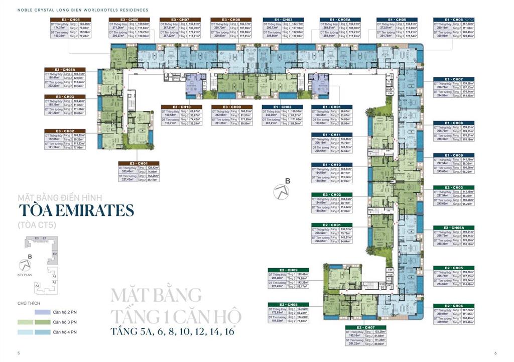Căn hộ 3pn diện tích 164m2 hợp lý nhất dự án, tầng đẹp view thoáng, đơn vị vận hành 5 sao đẳng cấp