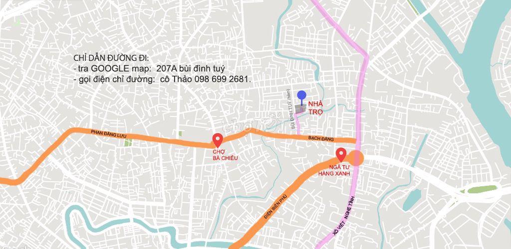 Phòng trọ Bạch Đằng 18m2 sạch đẹp, an ninh,giá tốt