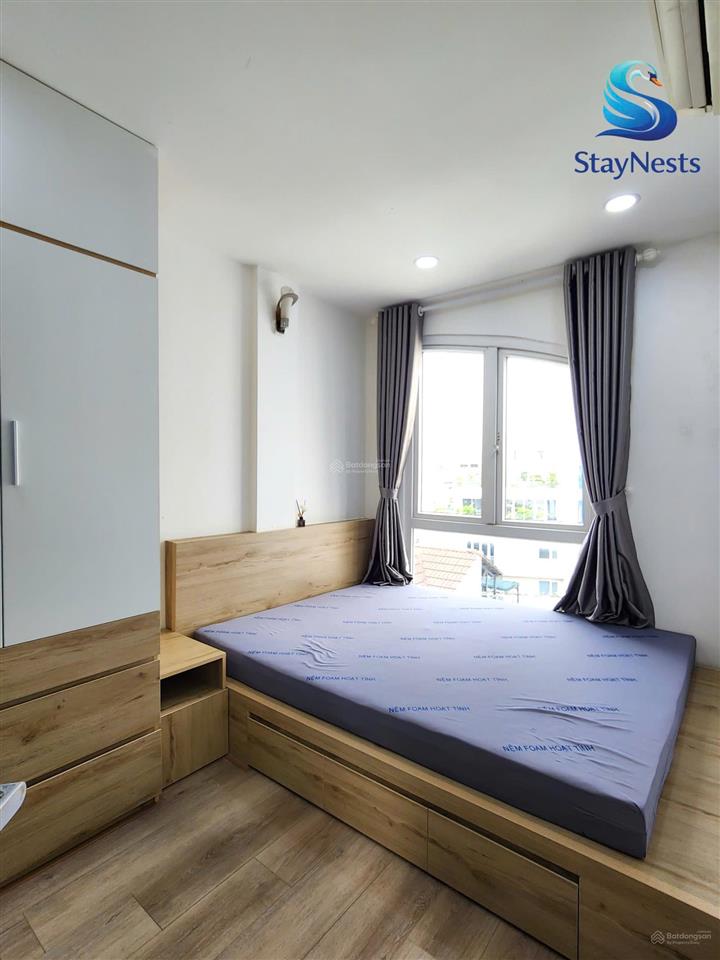 1pn 1pk có logia, nhà mới làm nội thất đẹp đối diện cổng sân bay tsn, trường sơn