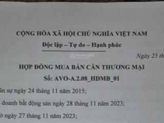 Chuyển nhượng căn hộ thương mại tầng 2, hdmb, thanh toán 6tr6/tháng đến khi nhận nhà 2027