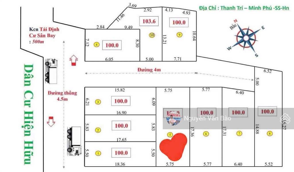 Siêu phẩm f0 100% thổ cư thanh trí, minh phú, sóc sơn