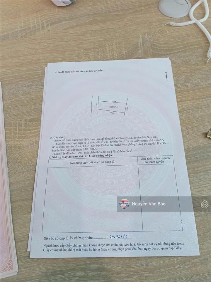 Duy nhất 1 lô 91m xuân sơn, trung giã giá nhỉnh 1 tỷ