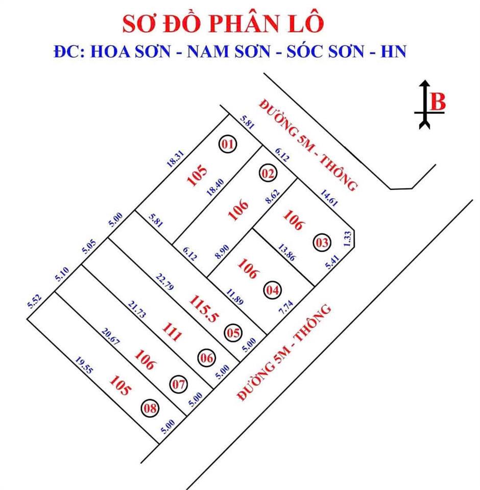 Chuyển nhượng lô đất view núi đẹp hoa sơn, sóc sơn