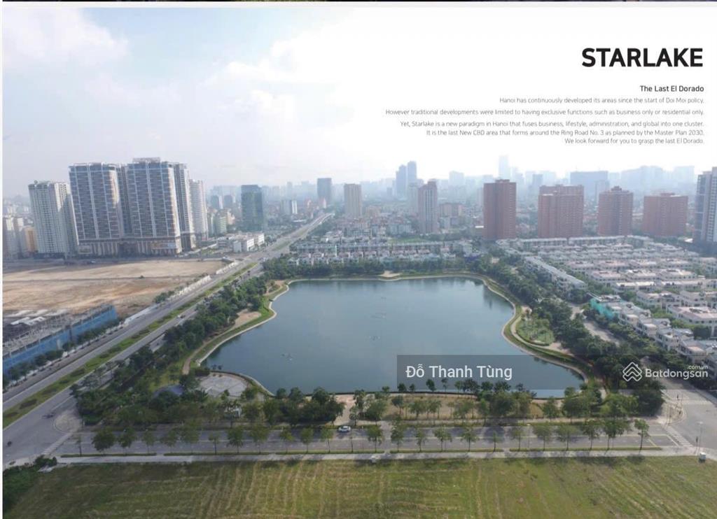 Chuyển nhượng lô h5cc1 starlake, vị trị siêu đẹp. đã có gpxd vào triển khai xây dựng luôn. giá 2800