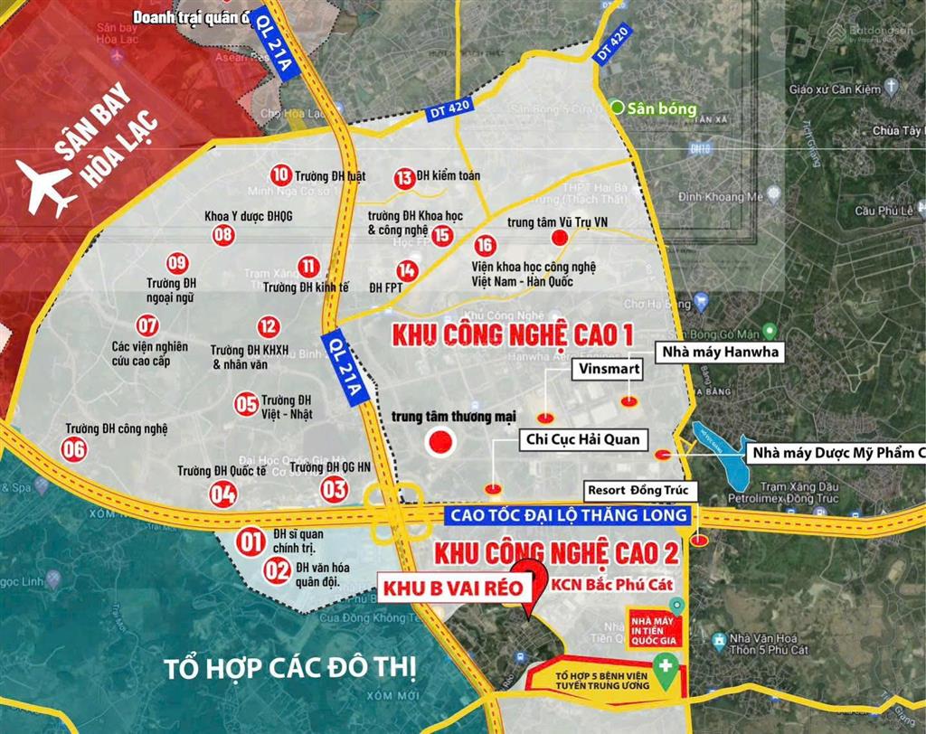 Chính chủ cần bán 100m2 đất full thổ cư, mặt tiền 6,40m ngay trung tâm phú cát city, tn sinh lời x2