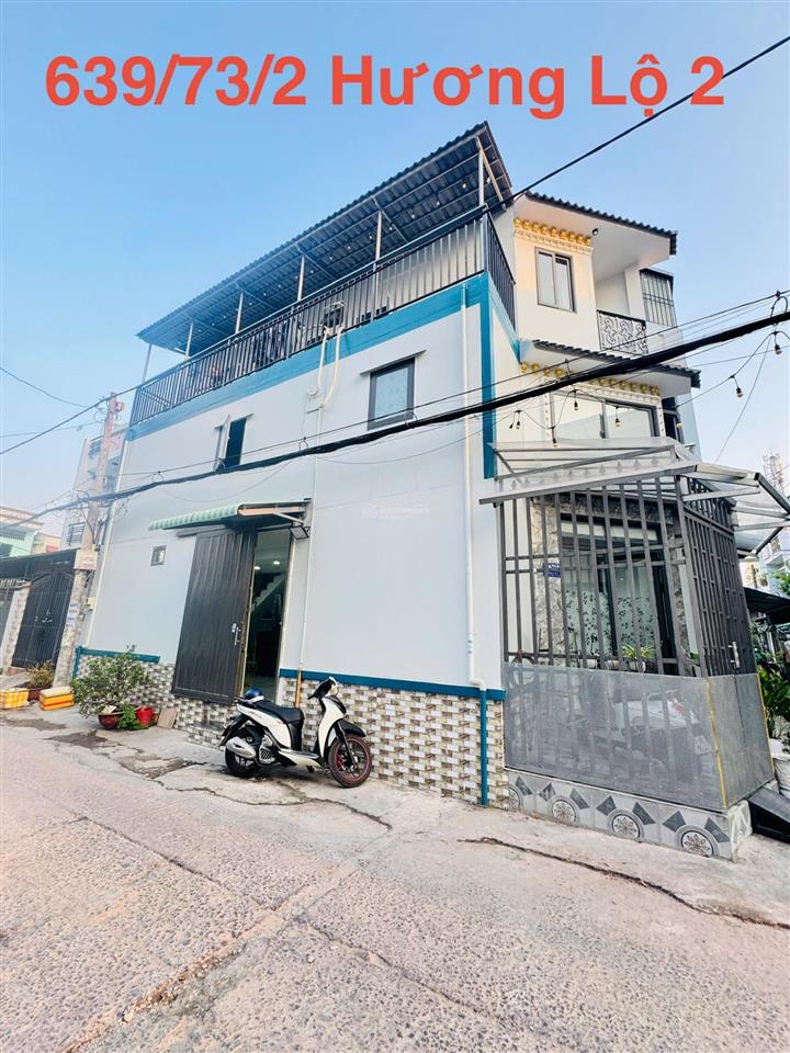 Bán nhà căn góc hương lộ 2, bình tân dt 4 x 12m trệt 2 lầu hẻm 8 m thông đẹp giá tốt có 4 tỷ 5