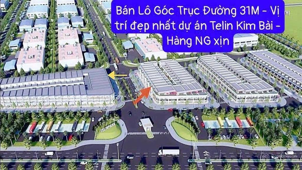 Chính chủ cần bán suất ngoại giao lô góc dự án telin park kim bài giá chỉ từ 22,5 tr/m2