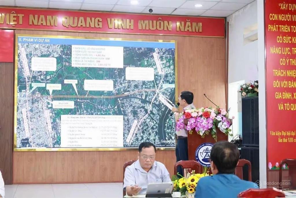 Đất chính chủ (mt vòng cung tây bắc) thạnh xuân, thới an.