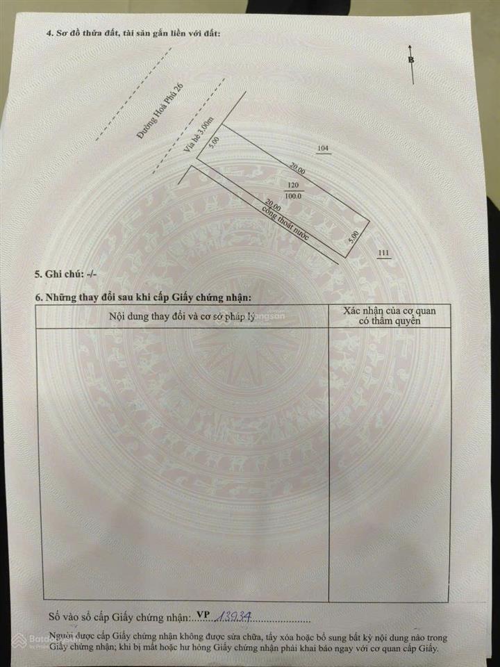 Cần bán lô hoà phú 26 khu e kim long, kẹp cống gần nguyễn sinh sắc  0911 190 ***