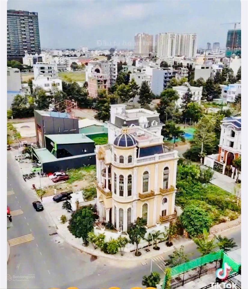 Bán biệt thự góc 2 mặt tiền nguyễn thanh sơn, dự án huy hoàng, 180 tỷ, 312 m2, 6pn + 6wc