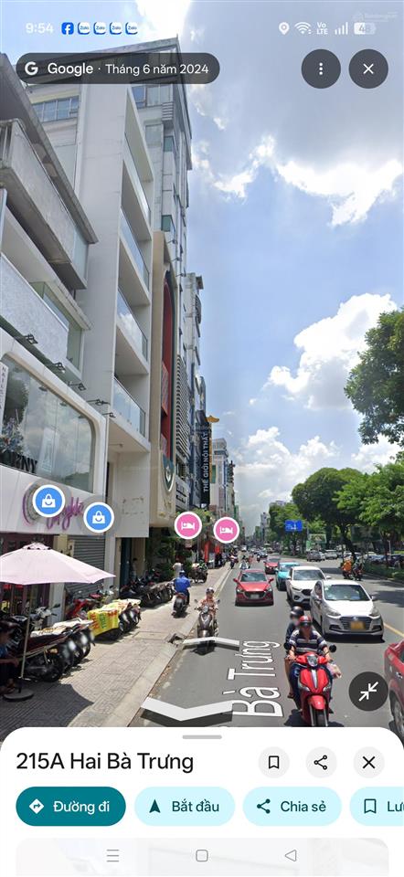 Bán tòa nhà văn phòng tại 215a & 215b, hai bà trưng, 192 tỷ, 176m2 siêu hot