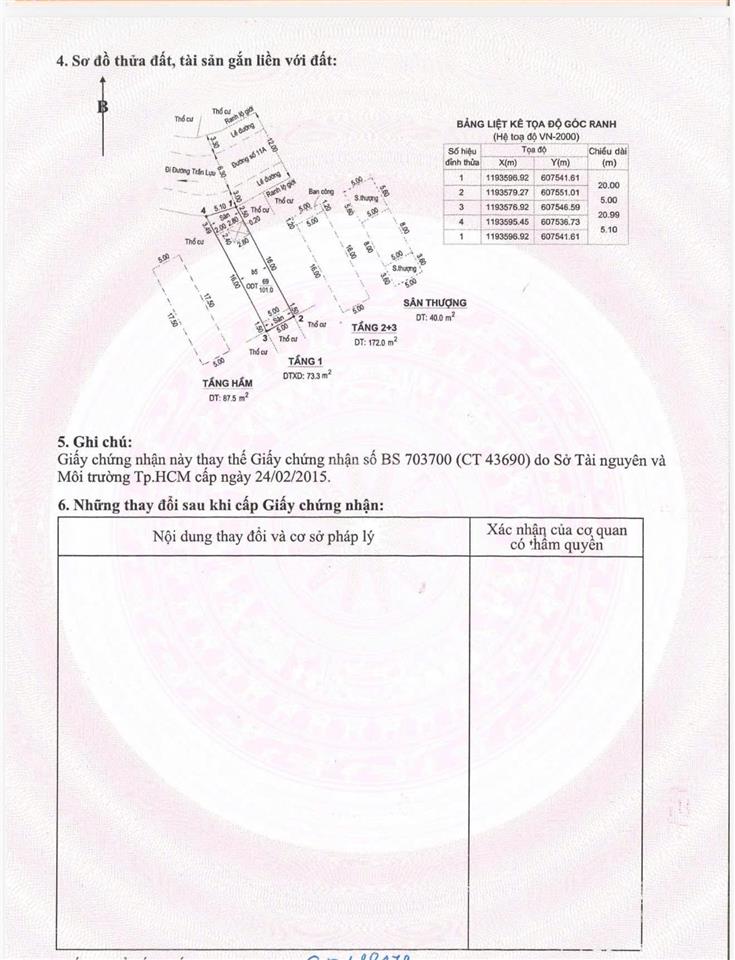Bán nhà mặt tiền đường số 11 an khánh quận 2 tp thủ đức cũ tp hcm. 5,1x20 hầm 4 lầu 27,5 tỷ