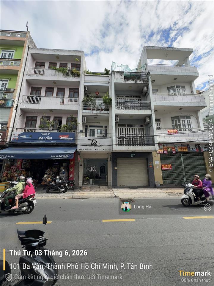 Mặt tiền đường ba vân khu bàu cát  4 x 13,2m  nhà 4 tầng  chỉ 13,7 tỷ thương lượng