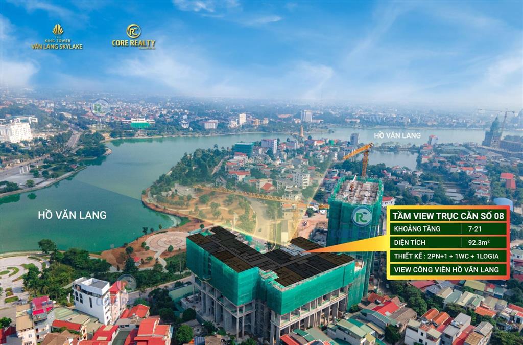 Bán suất ngoại giao căn hộ chung cư 2pn + the king tower việt trì, phú thọ
