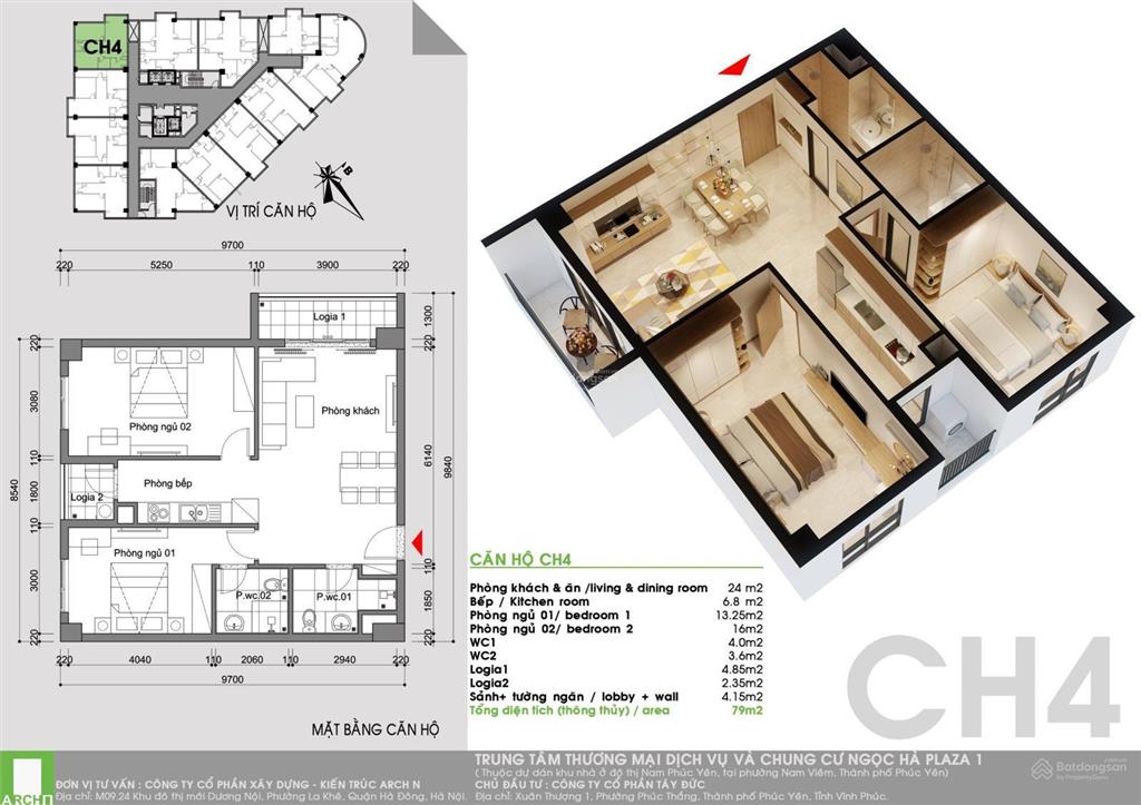 Bán suất ngoại giao 01 căn hiếm có tại ngọc hà plaza phúc yên giá hấp dẫn căn đẹp