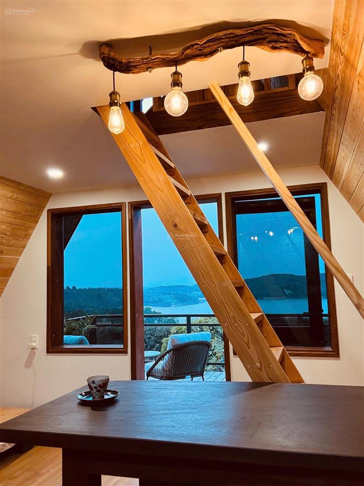 Đất thổ cư tựa sườn đồi view hồ đại ninh có nhà gỗ bắc âu và vườn cây ăn trái