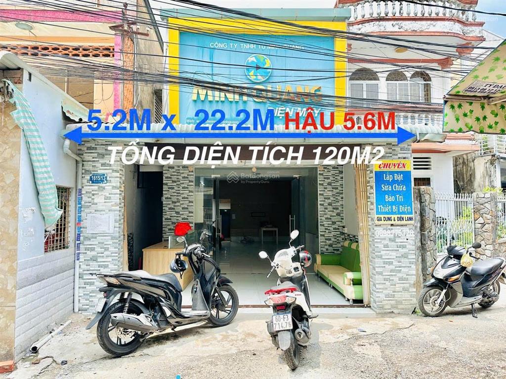 Bán nhà 1 lầu mặt tiền chợ 57, p. thống nhất (trấn biên mới). dt 5,2x22m, shr 100% thổ cư
