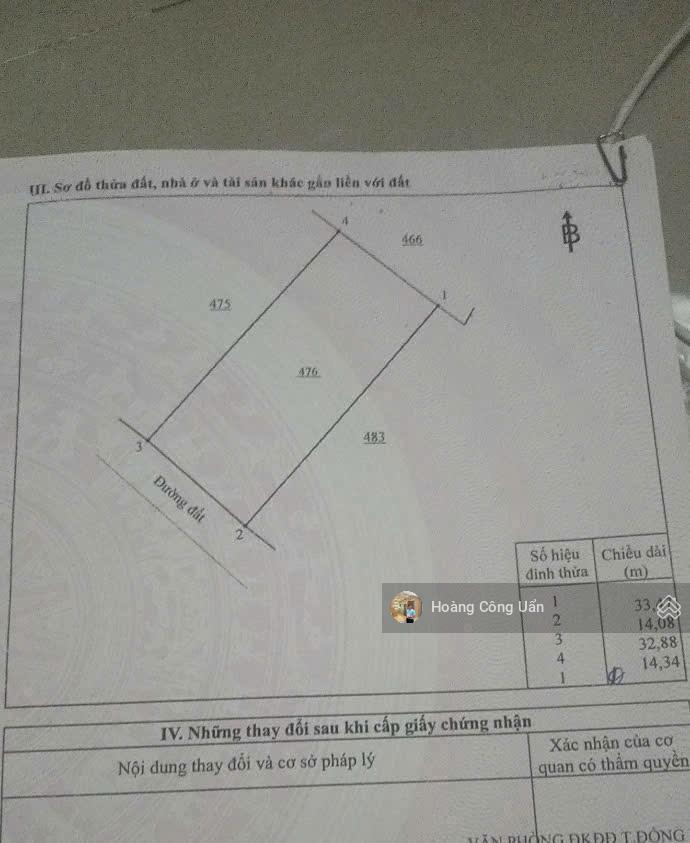Cần bán gần nửa sào đất hồng ngay chợ phú thọ kp5 phường trảng dài. dt 14x33m, sổ hồng riêng