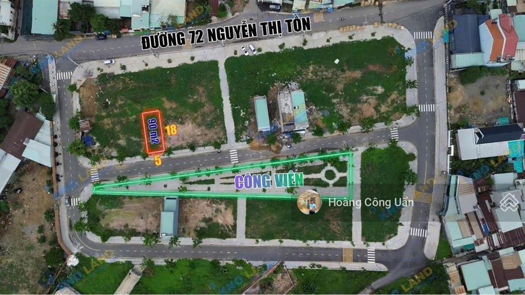 Bán đất khu tđc bửu hoà (gần pouchen) phường biên hoà. đối diện công viên. dt 5x18m  shr thổ cư