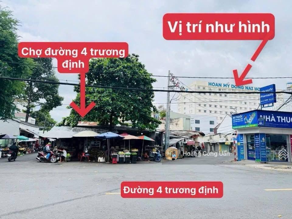 Bán đất mặt tiền trương quyền p. tam hiệp (tân mai cũ) ngang 5.5m. cách cổng chính bv hoàn mỹ 40m
