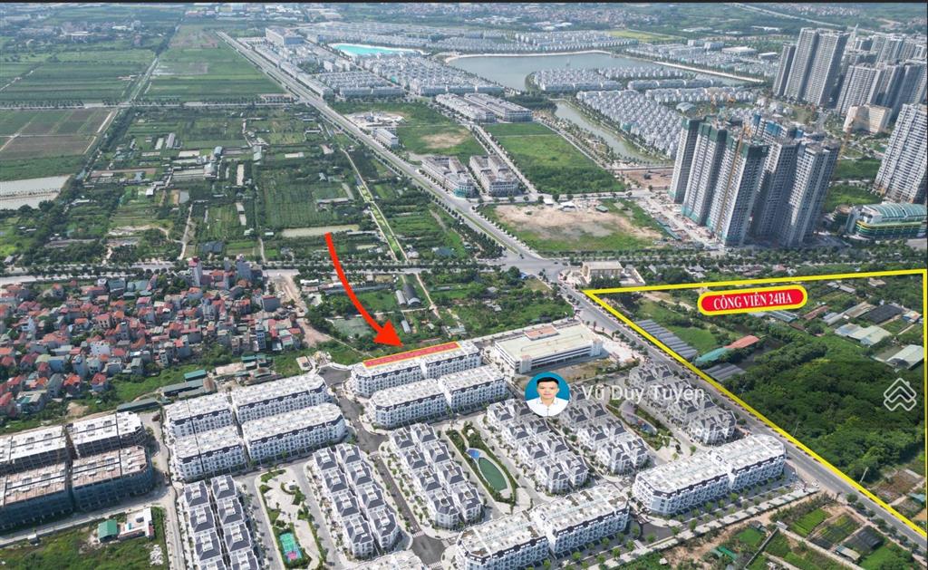Lô góc liền kề đường ban trắng 22m, dự án eurowindow twin parks giá 19,x tỷ.  0867 219 ***