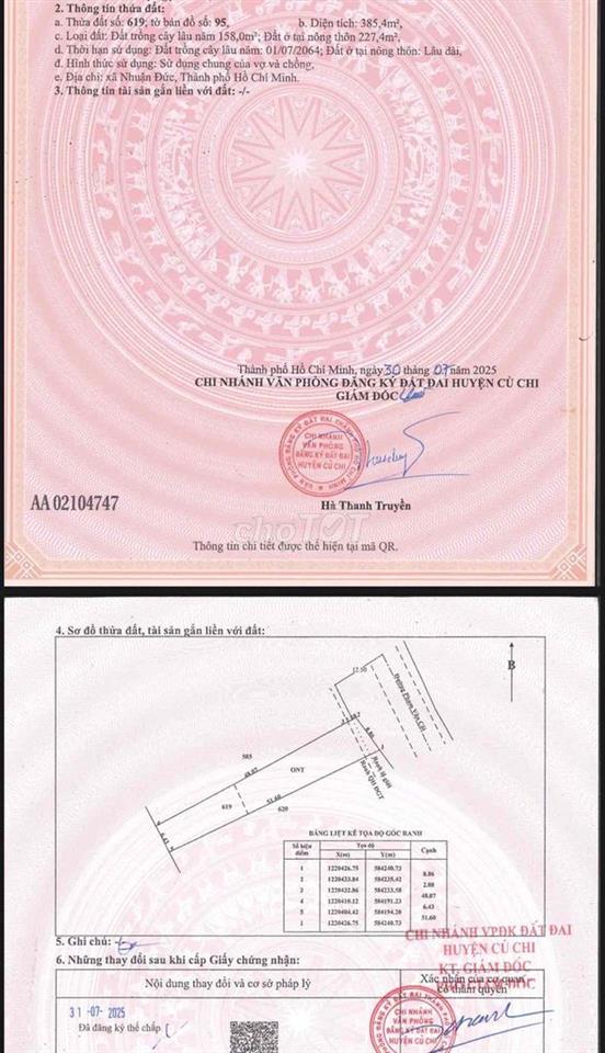 THANH LÝ ĐẤT MẶT TIỀN PHẠM VĂN CỘI, CỦ CHI