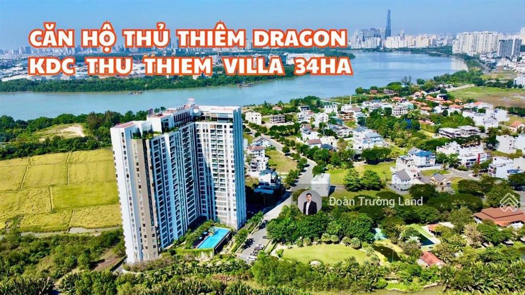 Cho thuê căn hộ 2pn thủ thiêm dragon full nội thất, view sông saigon.