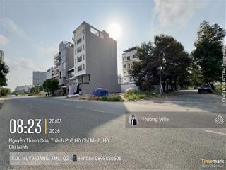 Bán lô góc 2mt đường 20m nguyễn thanh sơn  dt 316m2 dự án huy hoàng, thạnh mỹ lợi, quận 2