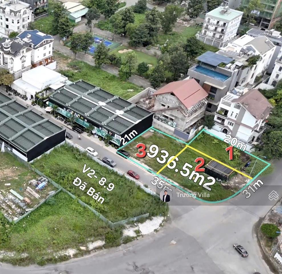 Vip bán lô góc 2mt đường 20m  diện tích 936m2 view sông sài gòn, dự án huy hoàng, thạnh mỹ lợi, q2