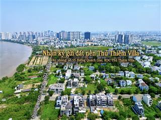 Giá chỉ từ 150tr/m2 full giỏ hàng chuyển nhượng các nền nhà phố kdc thủ thiêm villa dãy k l m n r