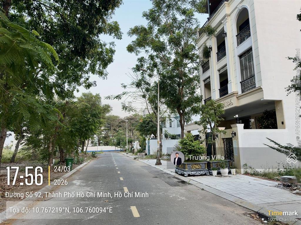 Bán lô đất biệt thự có 2 mặt tiền trước sau kdc thủ thiêm villa,  0898 880 *** trường