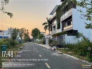 Chính chủ cần bán lô đất nhà phố vườn kdc thủ thiêm villa  diện tích đất 8x20m giá thương lượng