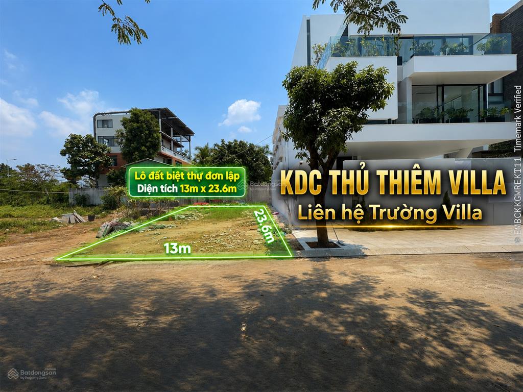 Chính chủ gửi bán nền biệt thự đơn lập 308m² dãy c giá 160tr/m2 kdc thủ thiêm villa
