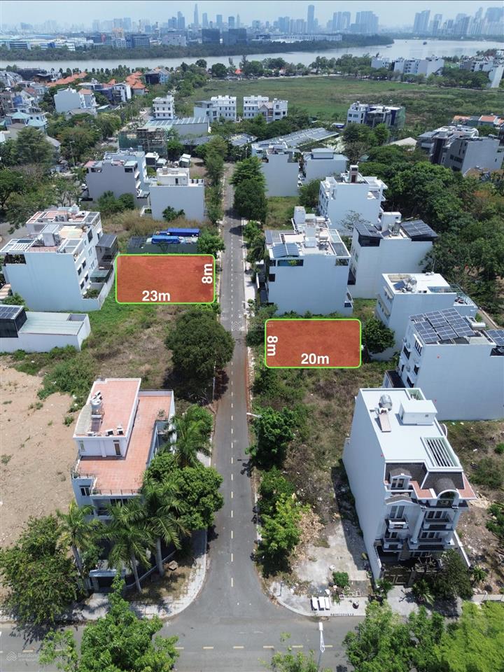 Bán nền 8x23m dãy l đường 12m, giá tốt hiện nay 148tr/m2 kdc thủ thiêm villa