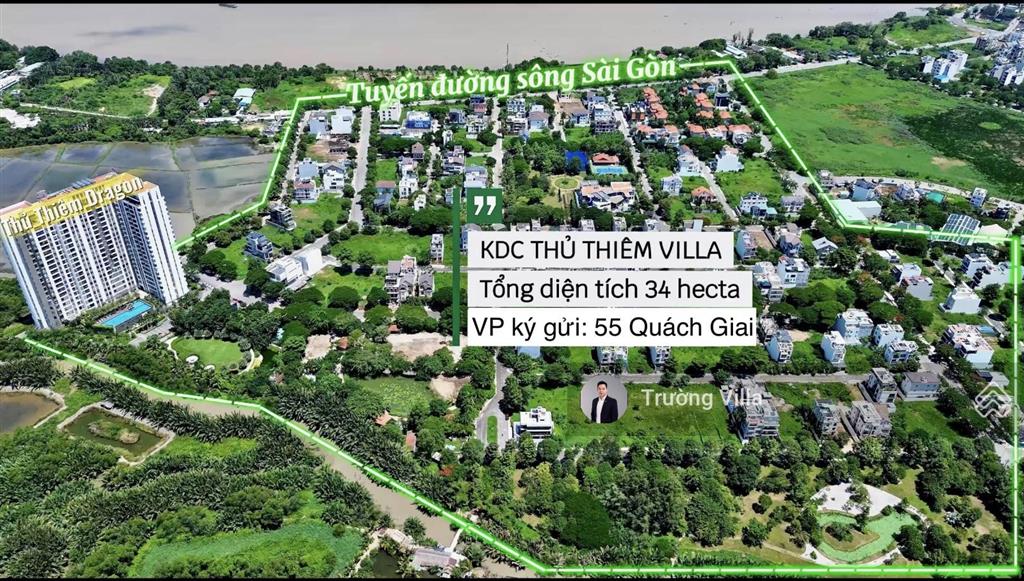 Bán nền 8x23m dãy l đường 12m, giá tốt hiện nay 148tr/m2 kdc thủ thiêm villa