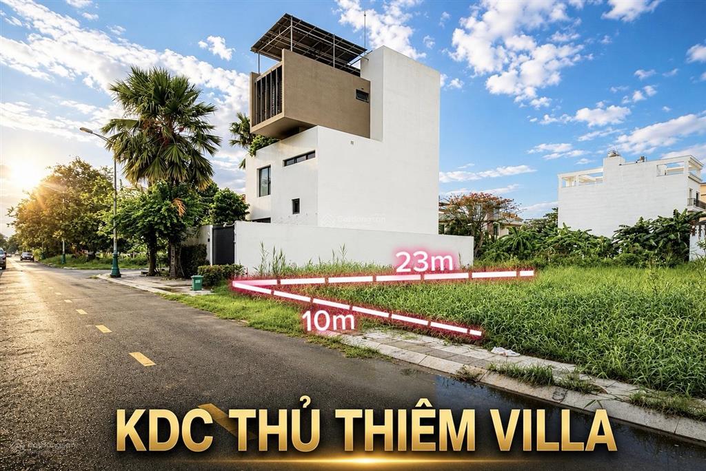 Bán nền biệt thự 10x24m hợp đồng công ty công ích quận 2  giá 140tr/m2 kdc thủ thiêm villa