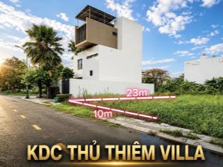 Bán nền biệt thự song lập 10x23m giá tốt kdc thủ thiêm villa,  xem đất 0898 880 *** trường