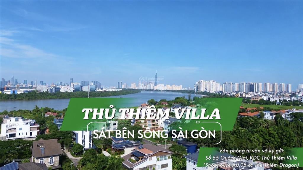 Bán nền biệt thự đơn lập mặt tiền đường 103  tml view sông sài gòn  khu biệt thự thủ thiêm villa