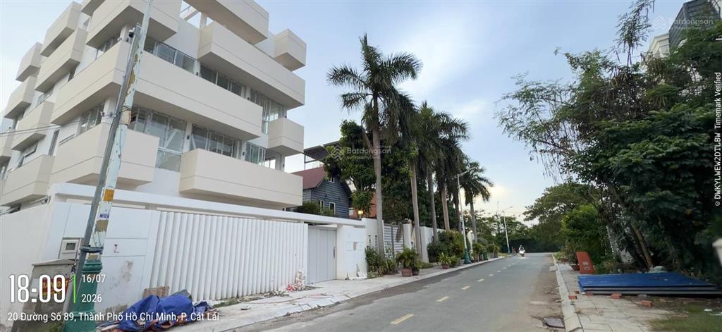 Bán nền biệt thự đơn lập thủ thiêm villa  dt 13x29m giá 140 triệu/m2