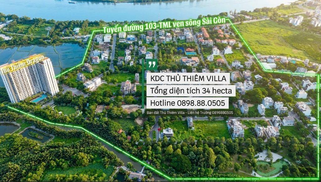 BÁN NỀN BIỆT THỰ 10X24M KDC THỦ THIÊM VILLA - VỊ TRÍ ĐẸP GIÁ TỐT 150Tr/m2