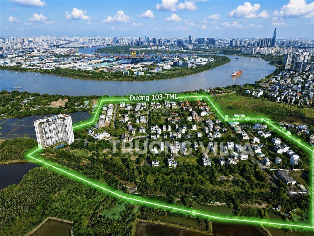 Bán villa thủ thiêm (dãy n) diện tích sàn 559m2  đã hoàn công, sổ hồng cá nhân.
