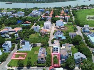 Bán nền biệt thự song lập 10x24m, gần sông saigon, giá 145tr/m2  ngay khu tthc thạnh mỹ lợi quận 2