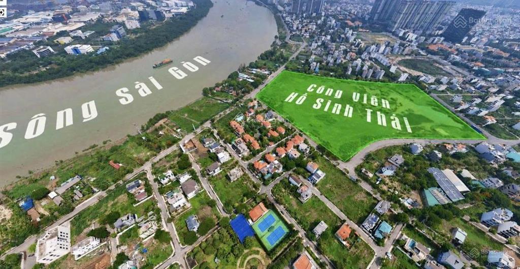 Bán nền biệt thự song lập 10x24m, gần sông saigon, giá 145tr/m2  ngay khu tthc thạnh mỹ lợi quận 2