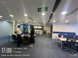 Cho thuê tòa vp hạng b deaha, kim mã, ba đình. diện tích 200m2 giá thuê chỉ 350 nghìn/m2/th