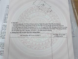 Bán 109m2 đất mặt ngõ 2 hoàng quốc việt, cầu giấy, vị trí cực đẹp sát võ chí công, bưởi