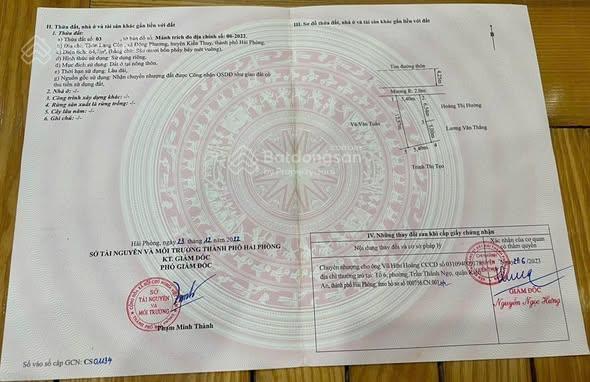 Chỉ 1,75 tỷ sở hữu ngay siêu phẩm mặt đường trục thôn lạng côn, kiến minh mới, hải phòng
