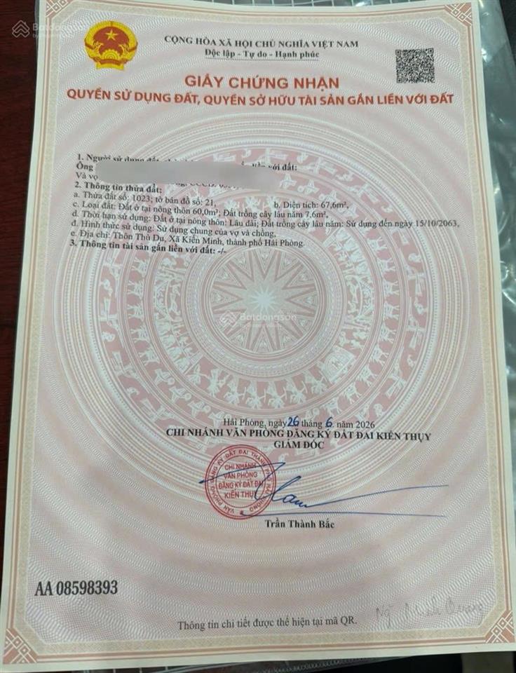 Hàng đẹp tuyến 2 đường 361 thù du, minh tân, kiến thụy giá chỉ còn 1ty28
