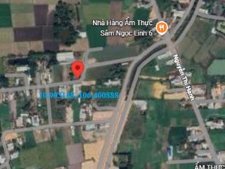 Bán đất lô góc 2 mặt tiền thị trấn hậu nghĩa, đức hòa, long an. tdt 986m2. đất ở 600m2