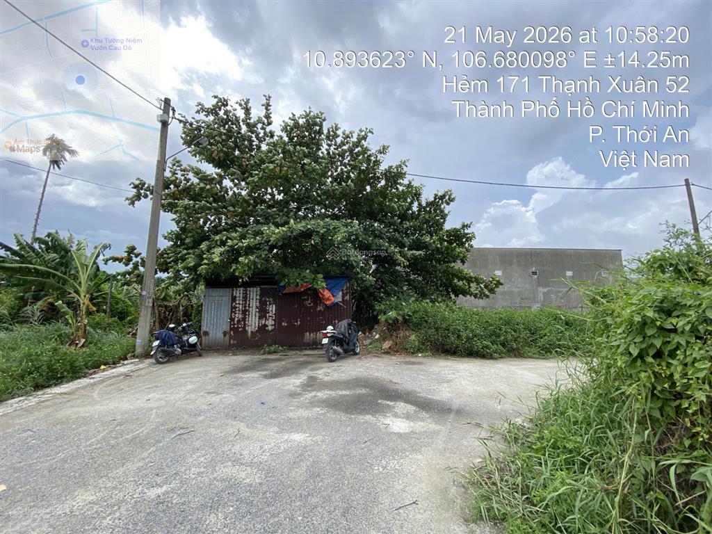 Bán đất hẻm đường thạnh xuân 52, quận 12, hồ chí minh. dt 151m2. giá 6 tỷ
